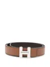 Hogan Leather Belt In Multi