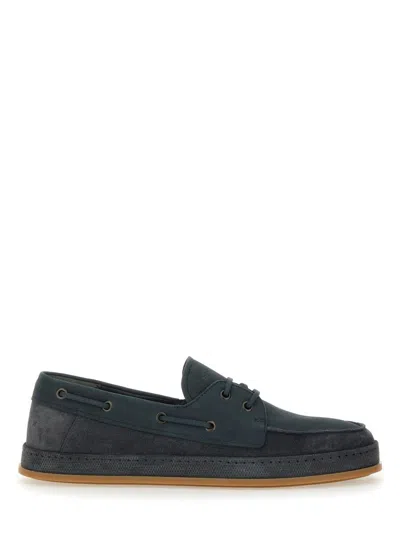 HOGAN HOGAN LEATHER BOAT MOCCASIN