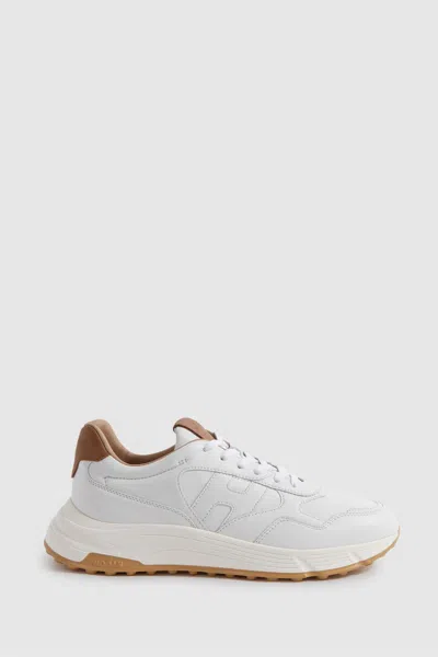 Hogan Leather Chunky Trainers In White