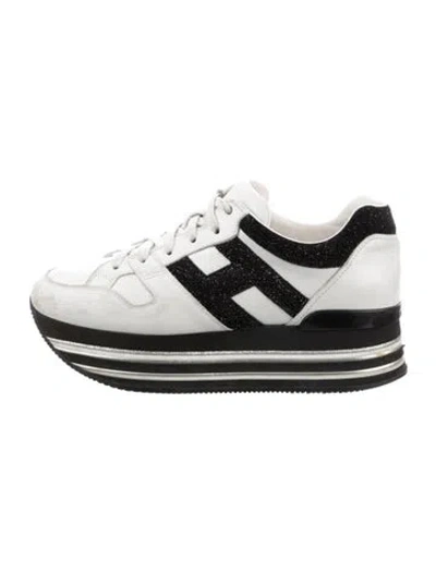 Pre-owned Hogan Leather Colorblock Pattern Sneakers In Multi