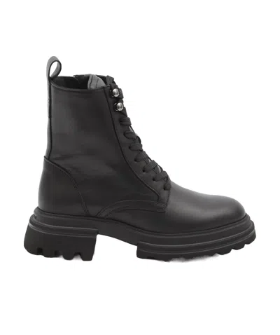 HOGAN HOGAN CHUNKY-SOLE LACE-UP ANKLE BOOTS