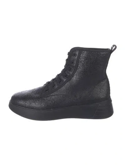 Pre-owned Hogan Leather Combat Boots In Multi