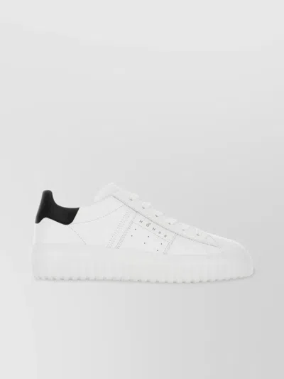 Hogan Leather H-stripes Sneakers New Collection In White