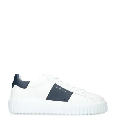 HOGAN LEATHER H-STRIPES SNEAKERS