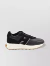 Hogan H641 Black Leather Sneakers In Black