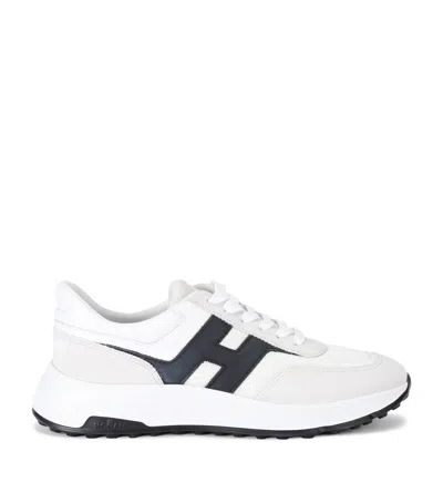 Hogan Leather Hyperlight Sneakers In White