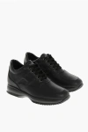 Hogan Interactive Model Sneakers With Rubber Sole And Premium Leather In Black