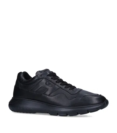 Hogan Leather Interactive³ Sneakers In Black