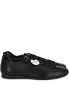 Hogan Leather Lace-up Sneakers In Black