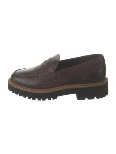 Pre-owned Hogan Leather Loafers In Black