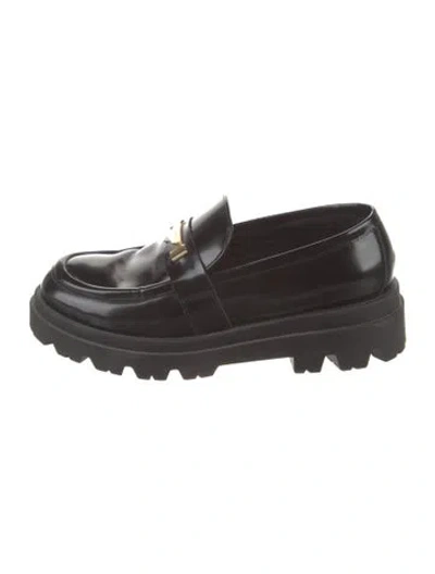 Pre-owned Hogan Leather Loafers In Black