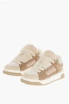 Hogan Leather Mid-top Sneakers With Maxi Laces In Brown