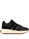 Hogan H641 Black Leather Sneakers In Black