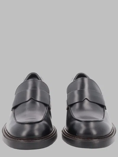 Hogan Leather Penny Loafers In Multicolour