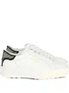Hogan Leather Platform Sneakers In White