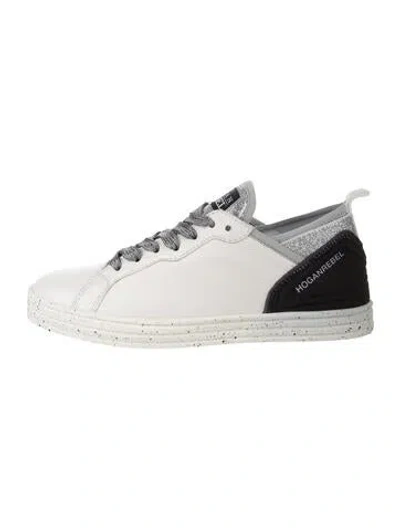 Pre-owned Hogan Leather Printed Sneakers In White