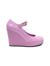 Hogan Leather Pumps In Purple