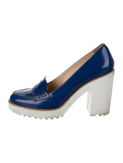 Pre-owned Hogan Leather Pumps In Blue