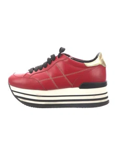 Pre-owned Hogan Leather Pumps In Red