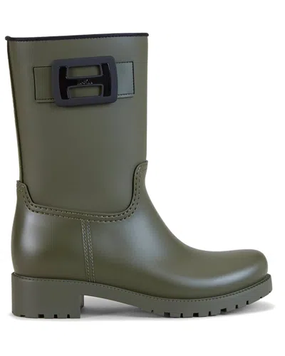 HOGAN HOGAN LEATHER RAIN BOOT