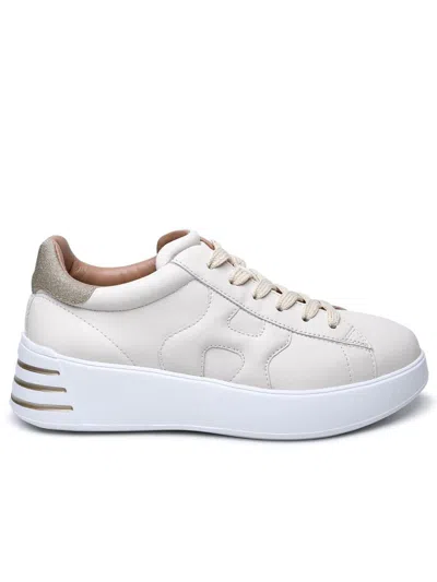 Hogan Leather Rebel H564 Sneaker In Sand