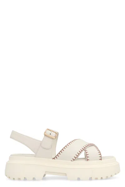 HOGAN LEATHER SANDAL
