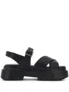 Hogan Leather Sandal With Midsole Sandals