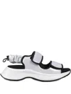 Hogan Woman Sandals Silver Size 8.5 Textile Fibers
