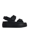 Hogan Chunky Platform Sandals With Adjustable Straps In Black