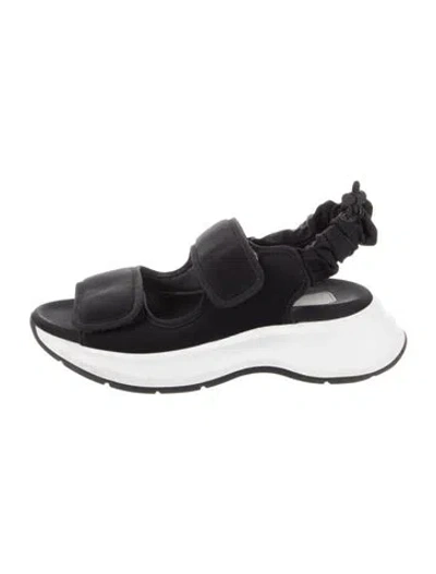 Pre-owned Hogan Leather Sandals In Black