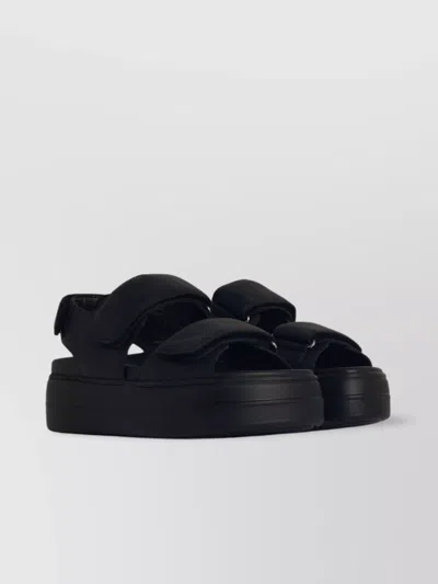 HOGAN LEATHER SANDALS WITH OPEN HEEL AND TOE