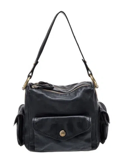 Pre-owned Hogan Leather Shoulder Bag In Black