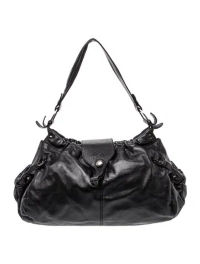 Pre-owned Hogan Leather Shoulder Bag In Black