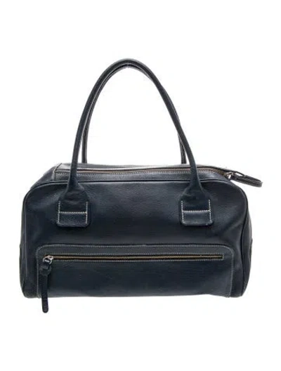 Pre-owned Hogan Leather Shoulder Bag In Black