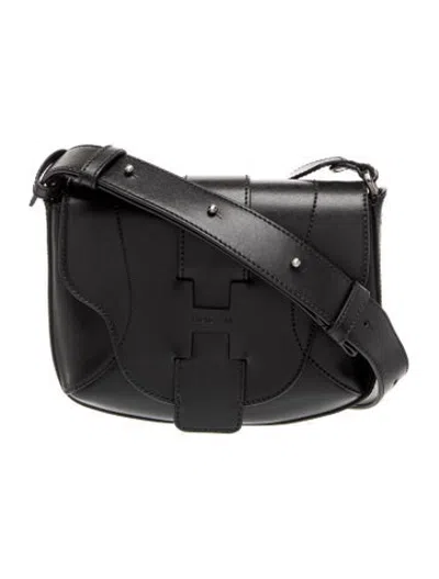 Pre-owned Hogan Leather Shoulder Bag In Black