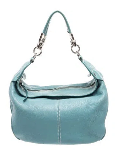 Pre-owned Hogan Leather Shoulder Bag In Blue