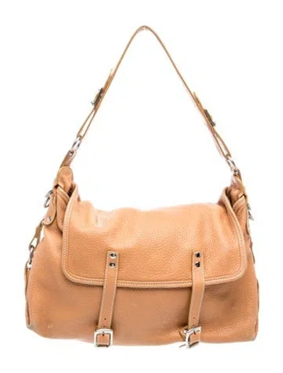 Pre-owned Hogan Leather Shoulder Bag In Brown