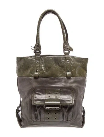 Pre-owned Hogan Leather Shoulder Bag In Gray