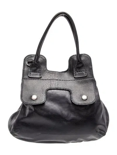Pre-owned Hogan Leather Shoulder Bag In Gray