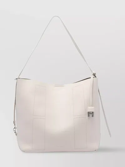 HOGAN LEATHER SHOULDER BAG METAL HARDWARE