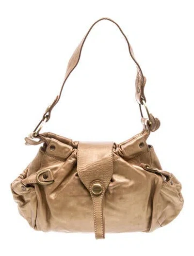 Pre-owned Hogan Leather Shoulder Bag In Neutral