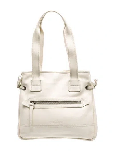 Pre-owned Hogan Leather Shoulder Bag In Neutral