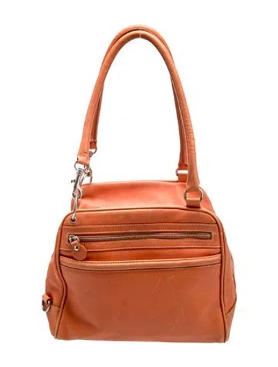Pre-owned Hogan Leather Shoulder Bag In Orange