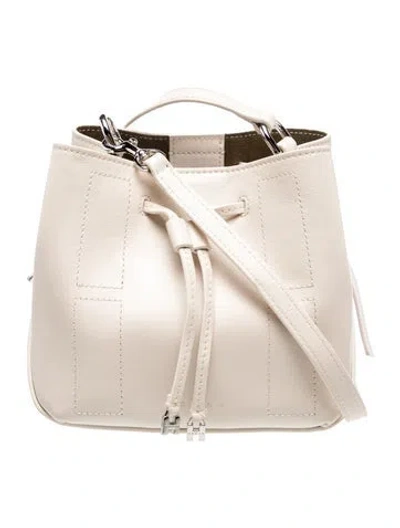 Pre-owned Hogan Leather Shoulder Bag In White