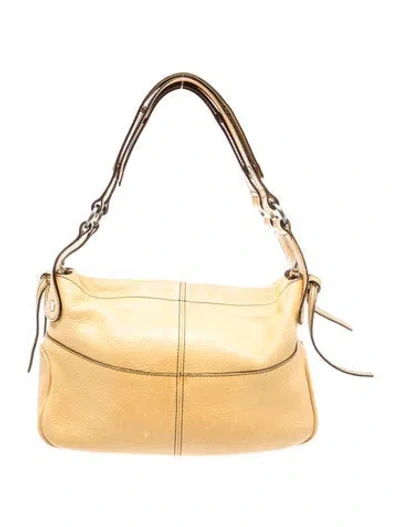 Pre-owned Hogan Leather Shoulder Bag In Yellow