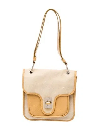 Pre-owned Hogan Leather Shoulder Bag In Yellow