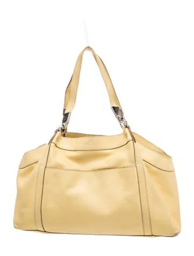 Pre-owned Hogan Leather Shoulder Bag In Yellow