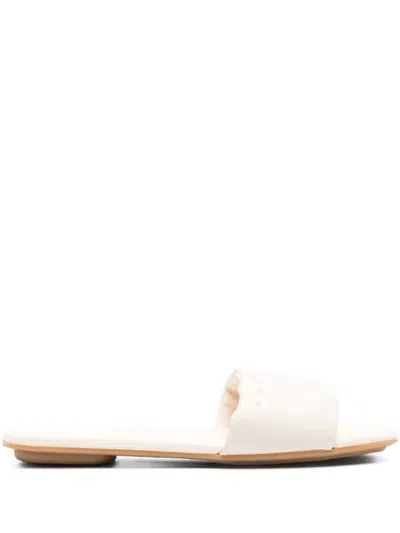 HOGAN HOGAN LEATHER SLIDE SHOES