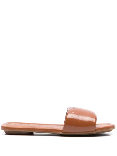 HOGAN LEATHER SLIDES