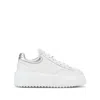 Hogan Striped Leather Lace-up Sneakers With H Detail